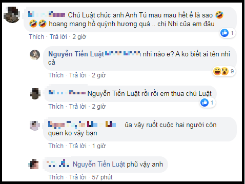 Tiến Luật còn phũ phàng khi chia sẻ rằng “không biết Diệu Nhi là ai”.