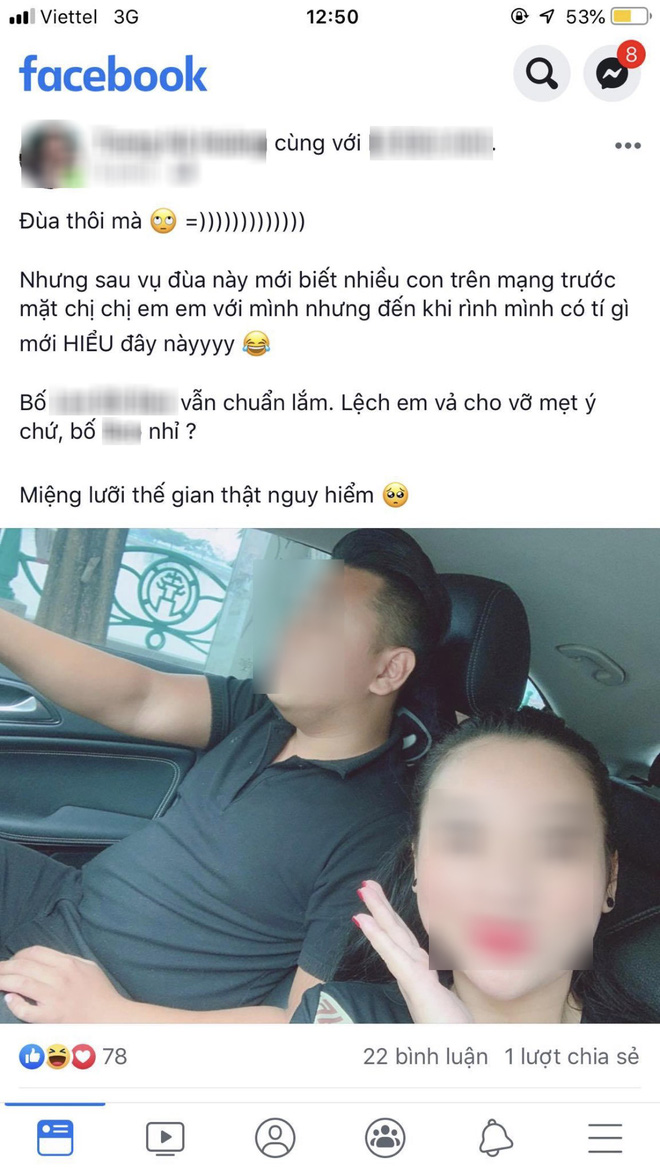1 ngày sau, cô nàng lên mạng nói mọi chuyện chỉ là đùa.