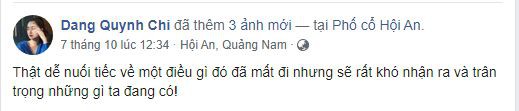 Thùy Chi liên tục có những bài đăng buồn bã, thể hiện sự kết thúc.
