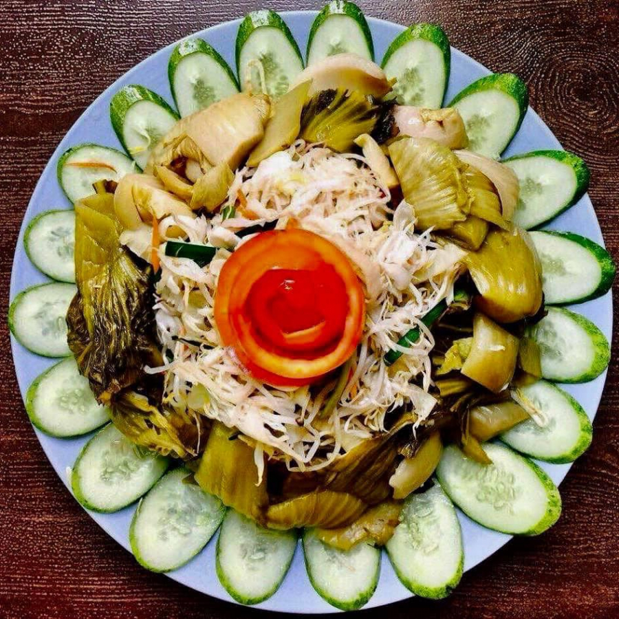 Dưa cải muối chua.