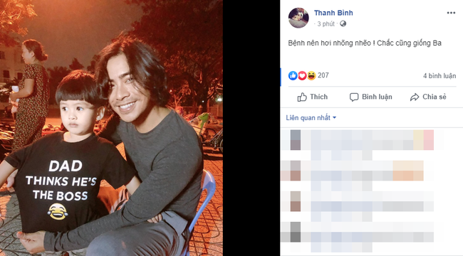 Không giải thích trực tiếp nhưng hành động của Thanh Bình đã chứng tỏ anh không phải là người cha vô trách nhiệm.  