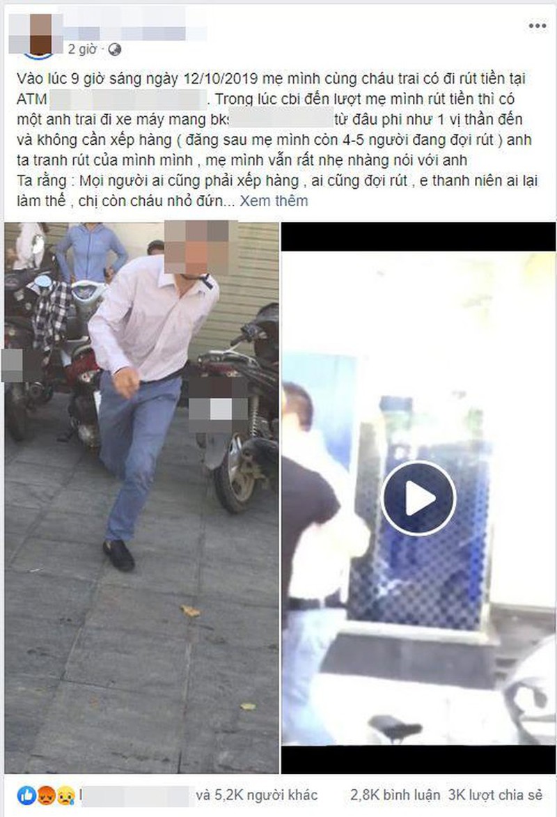 Câu chuyện được chia sẻ trên mạng xã hội.