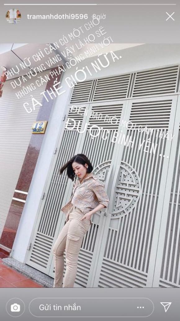 Mới đây nhất, Trâm Anh bất ngờ có dòng trạng thái đầy tâm sự trên instagram cá nhân. Cụ thể, nàng hot girl trải lòng: 