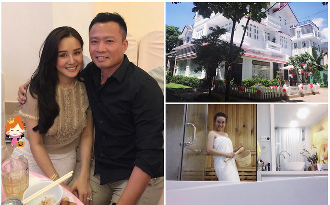 Căn biệt thự được phủ một màu trắng và lối thiết kế Châu Âu cổ điển. Trên trang cá nhân, Vy Oanh thường chia sẻ hình ảnh tổ ấm hiện tại với người hâm mộ.    