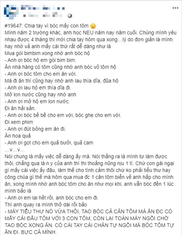 Câu chuyện được chia sẻ gây xôn xao.