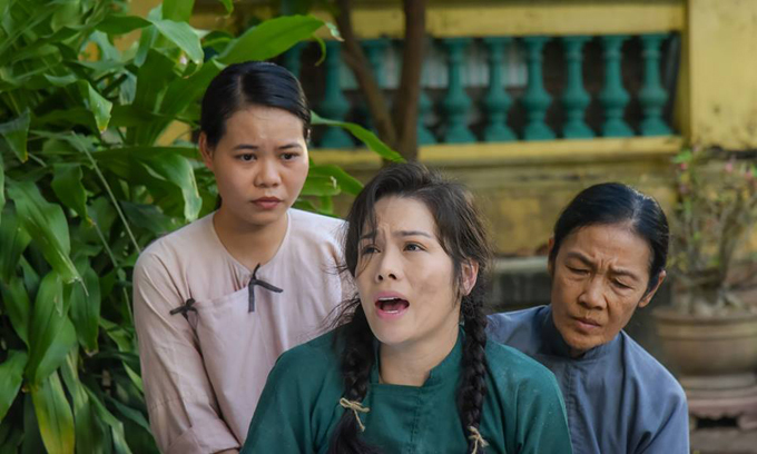 Hình ảnh của Nhật Kim Anh trong phim Tiếng sét trong mưa.
