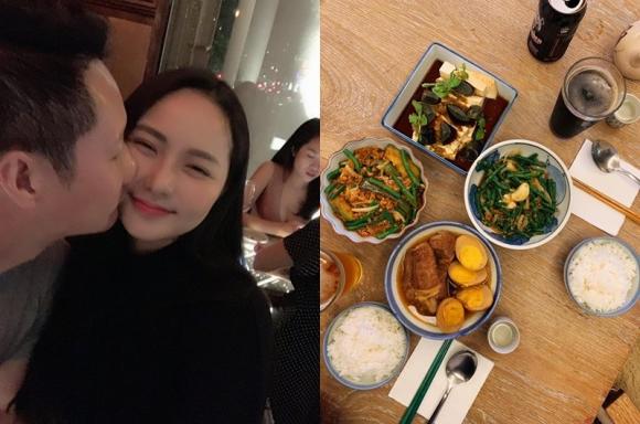 Phan Như Thảo không ít lần khoe được chồng chăm sóc và yêu thương bằng hành động ngọt ngào.