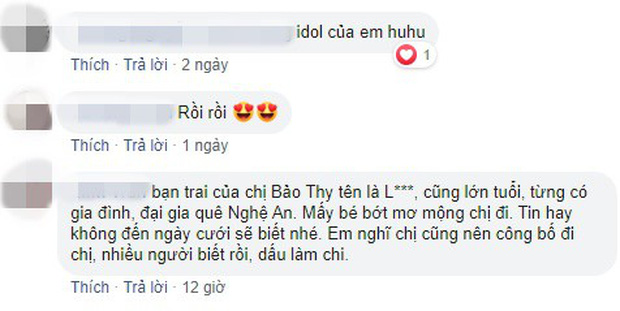 Thậm chí, 1 dân mạng còn tỏ ra rất rõ về ngày này và về người yêu giấu kín của Bảo Thy.