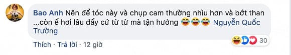 Bảo Anh lập tức bình luận không thể đắng lòng hơn cho bạn mình.
