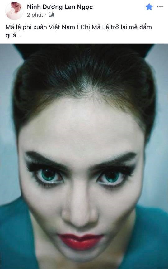 Thần thái và gương mặt nghiêm nghị, có chút dọa dẫm của Lan Ngọc được nhận xét là quá xuất sắc.