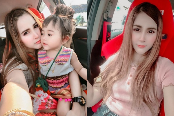 Nhan sắc của mẹ bé gái khiến ai cũng bất ngờ.