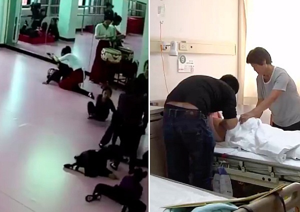 Bé gái bị liệt chân vì cô giáo cho ép dẻo quá đà.
