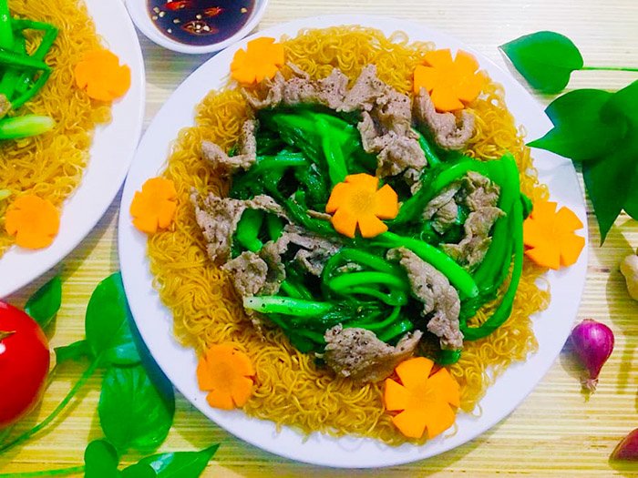 Món mì xào đẹp mắt ngon miệng