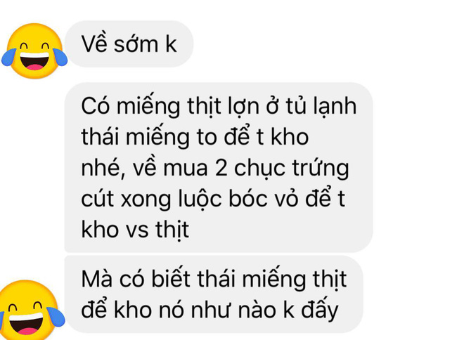 Anh trai ghi hẳn cách nấu nướng cho em gái.