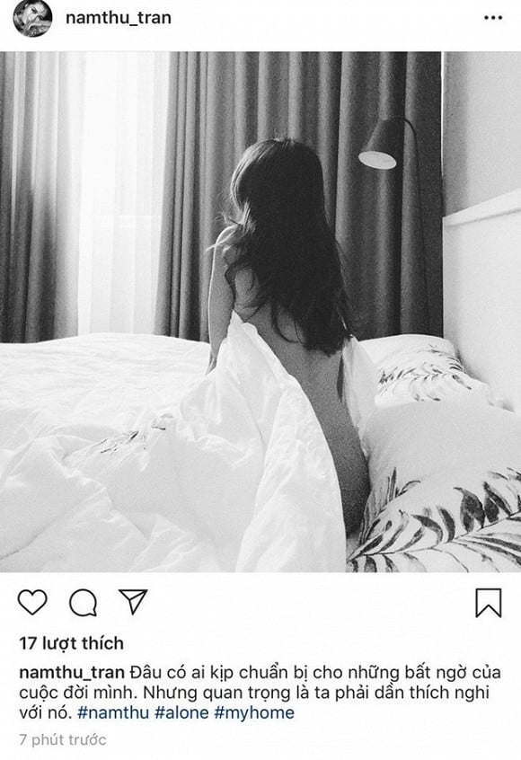 Nam Thư hiếm hoi chia sẻ ảnh bán nude cực bốc. Tuy nhiên, cô vẫn không quên nỗi buồn khi chia tay vai trò bà mối của 