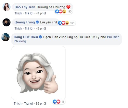 Hàng loạt nghệ sĩ động viên Bích Phương sau những lùm xùm không đáng có.    