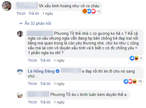 Bà xã bị chê xấu kinh hoàng, như cô với cháu - Hồng Đăng mắng anti-fan là 