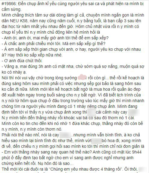 Câu chuyện được chia sẻ gây xôn xao.