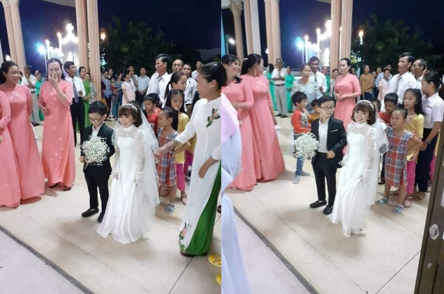 Cô dâu - chú rể rạng rỡ trong ngày trọng đại.