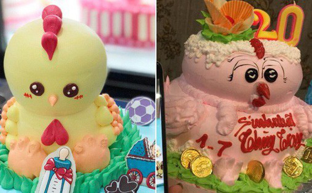 Hai chiếc bánh không có điểm nào tương đồng cả.