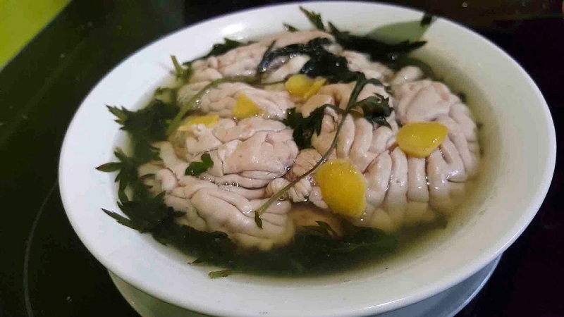 Óc lợn không nên ăn