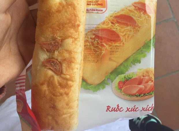 Hình dáng bánh thì đúng nhưng ruốc đâu rồi.