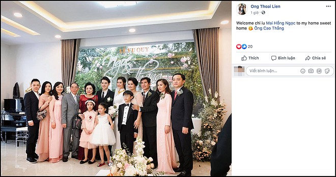 Bài viết của em gái Ông Cao Thắng dành cho Đông Nhi sau lễ cưới.