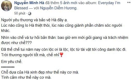 Người yêu thương và bảo vệ Minh Hà lại chính là diễn viên Diễm Hương.