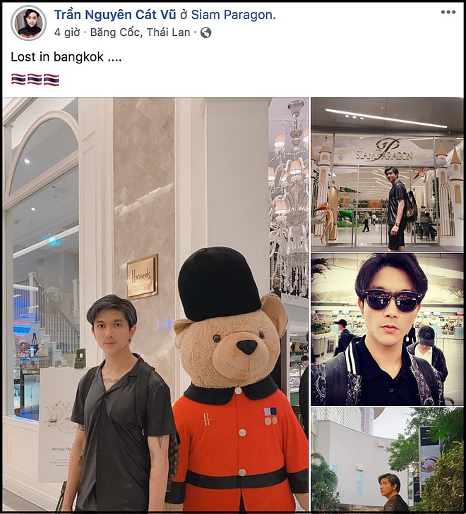 Phía Trương Quỳnh Anh không check-in ở Thái Lan nhưng Tim lại liên tục đăng hình đang ở xứ sở chùa Vàng từ chiều 12/11.