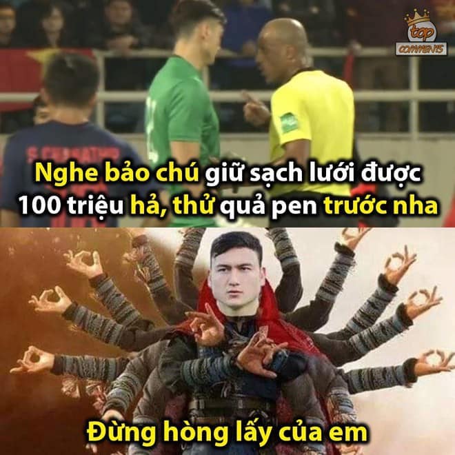 Bức ảnh chế Đặng Văn Lâm 