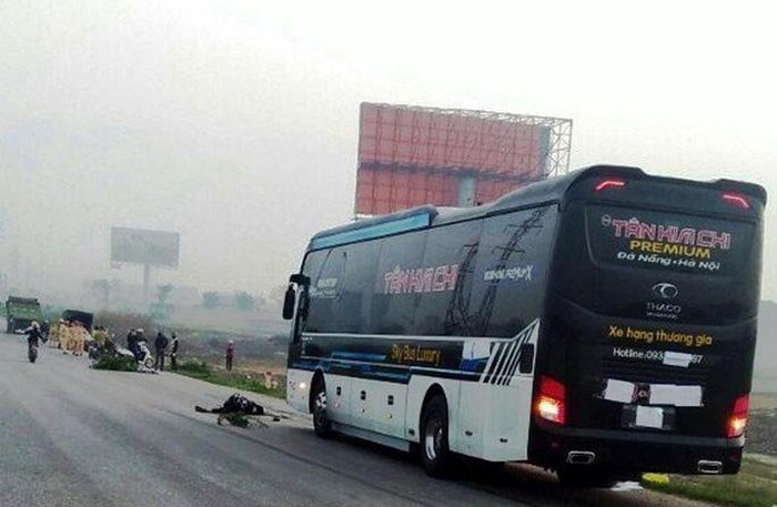 Hiện trường vụ tai nạn.