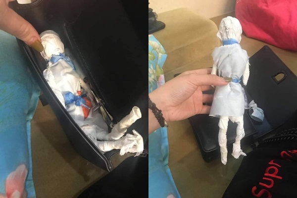 Con búp bê mà bé gái làm để tặng mẹ.