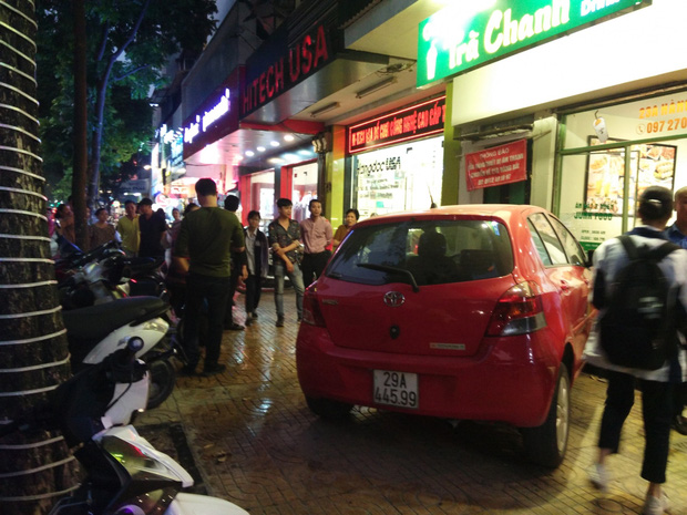 Hiện trường vụ tai nạn.