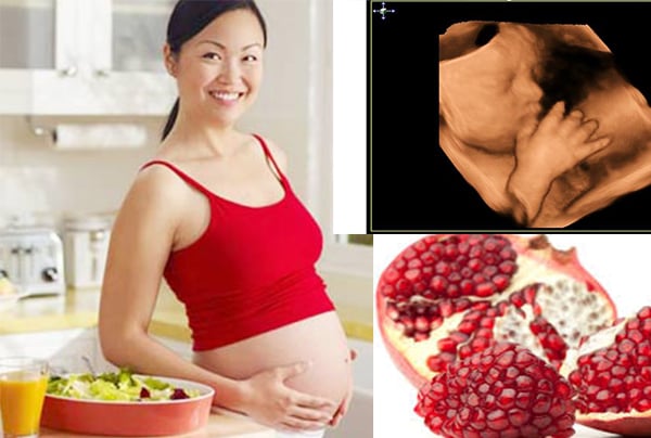 Mẹ bầu uống ép lựu giảm thiếu máu