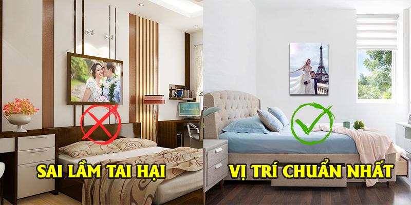 Treo ảnh cưới theo phong thủy