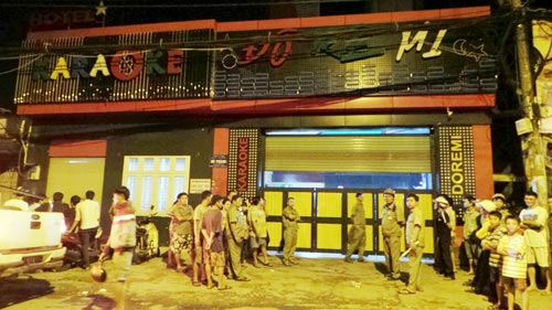 Quán karaoke nơi xảy ra sự việc.