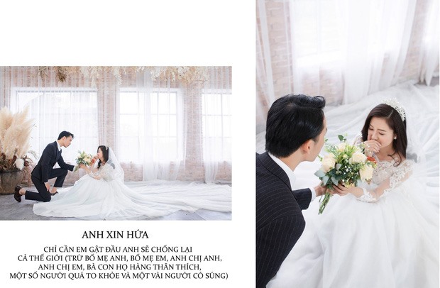 Anh xin hứa, chỉ cần em gật đầu anh sẽ chống lại cả thế giới (trừ bố mẹ anh, bố mẹ em, anh chị anh, anh chị em, bà con họ hàng thân thích, một số người quá to khỏe và người có súng).