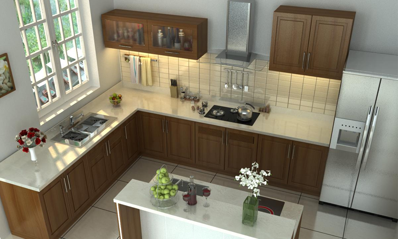 Không đặt bếp đối diện nhà vệ sinh 