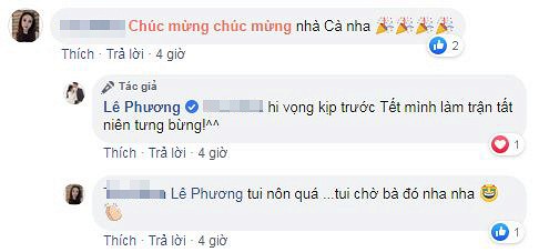 Nữ diễn viên hi vọng sẽ nhận căn hộ vào trước Tết.    