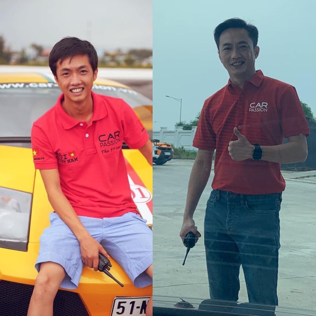 Cường Đô La vừa chia sẻ trên trang cá nhân bức hình so sánh anh trong quá khứ và ở thời điểm hiện tại.  
