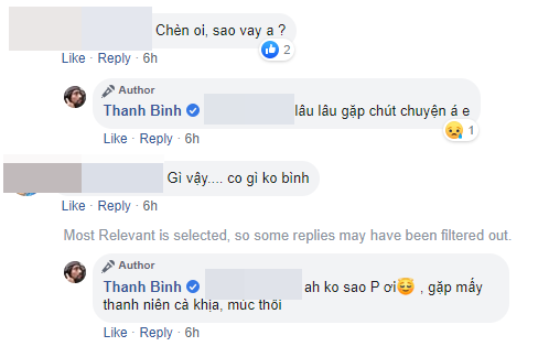 Thanh Bình đăng tải hình ảnh bàn tay dính máu lên trang cá nhân đồng thời tiết lộ do không may gặp phải một số thanh niên say sỉn rồi 