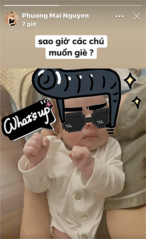 Quý tử nhà Phương Mai sở hữu Mừng SHBET phiên bản mới 2025 trắng ngần, đôi môi nhỏ chúm chím và đôi gò má phá phụng phịu.