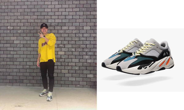 sản phẩm hợp tác giữa Adidas và rapper Kayne West mang tên Yeezy Boost 700 Wave Runner được Văn Toàn mua ngay khi ra mắt lần đầu với giá 430 USD (khoảng gần 10 triệu đồng).