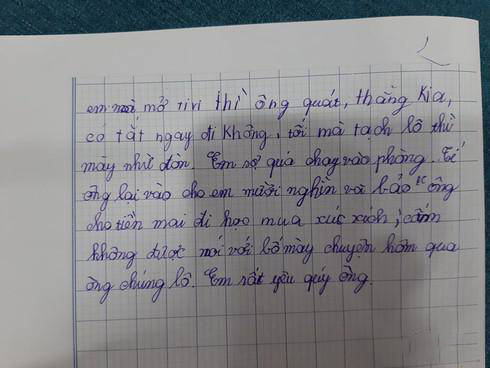 Bài văn miêu tả ông nội của một học sinh tiểu học.