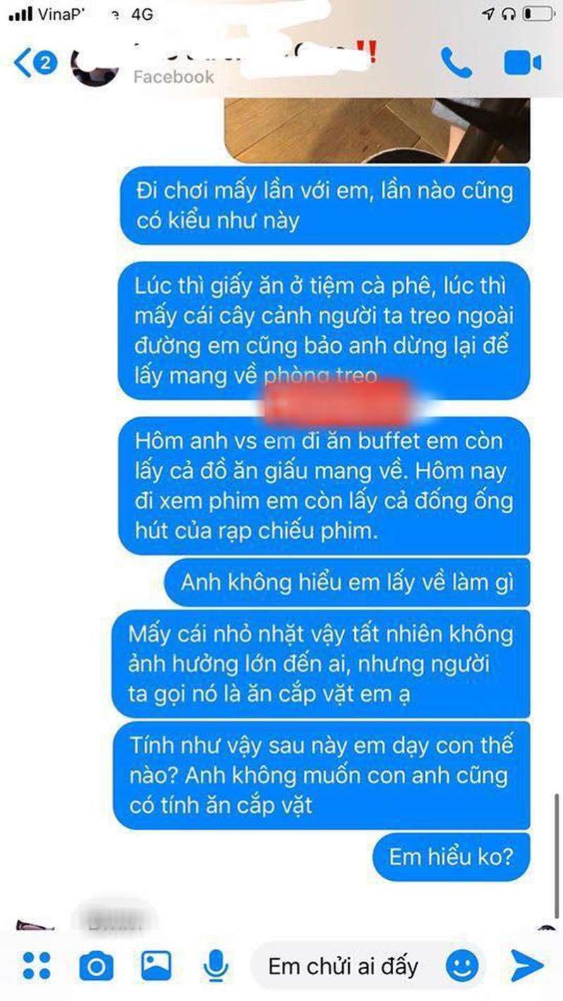 Tin nhắn của anh chàng và cô nàng.