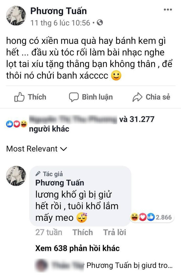 Fan lục lại những dòng trạng thái than vãn chuyện bị giữ lương từ 6 tháng trước của Jack.    