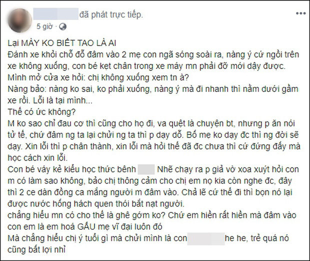 Câu chuyện được chia sẻ gây xôn xao.