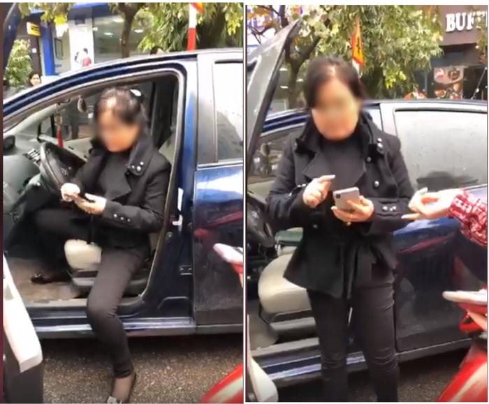 Nữ tài xế ô tô trong sự việc.