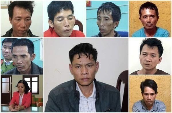 Chân dung 9 bị can trong vụ án gây chấn động này.