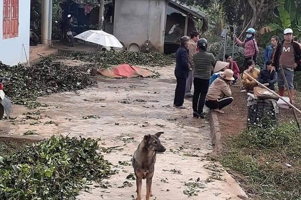 Hiện trường xảy ra vụ án mạng.